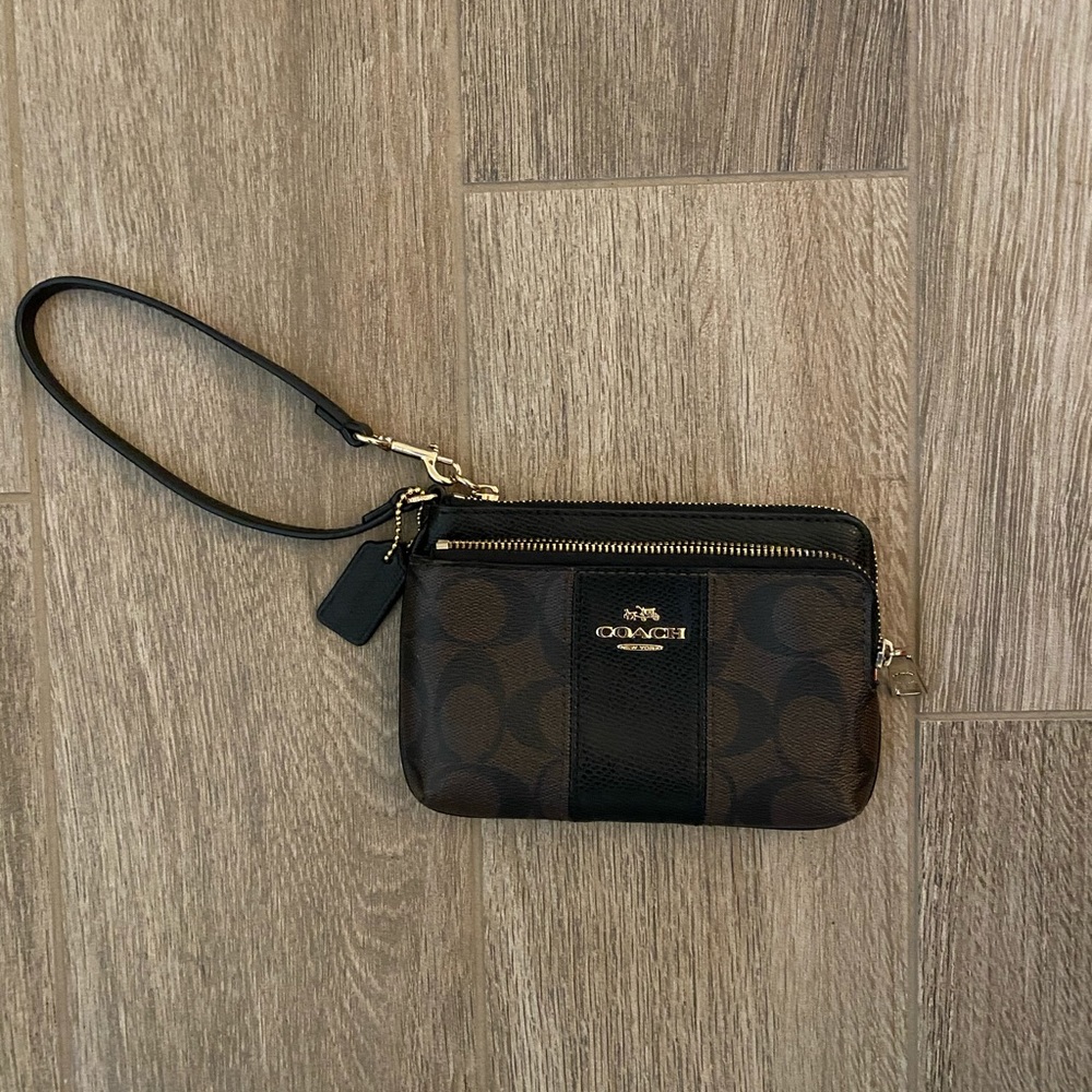 Coach Double Zipper Hand Wallet